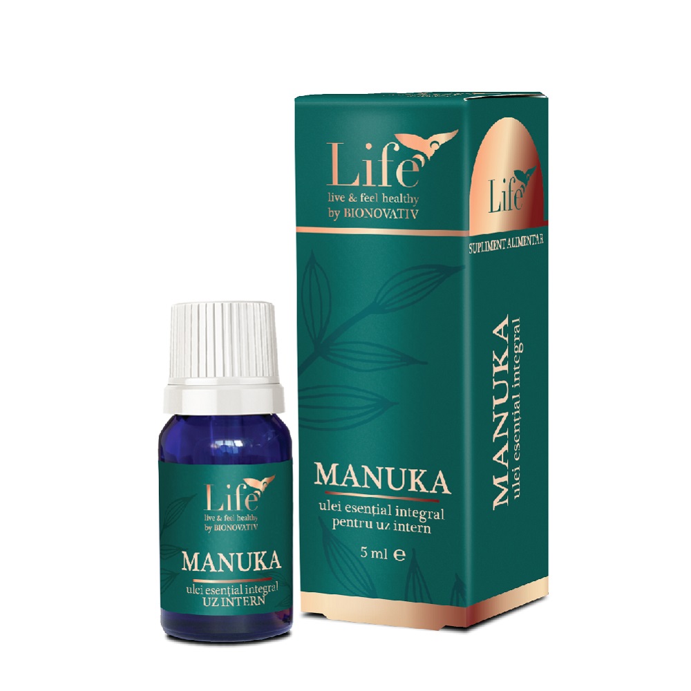 Ulei esential integral de Manuka Life, 5 ml, Bionovativ