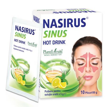 Nasirus Sinus Hot drink, 10 plicuri,