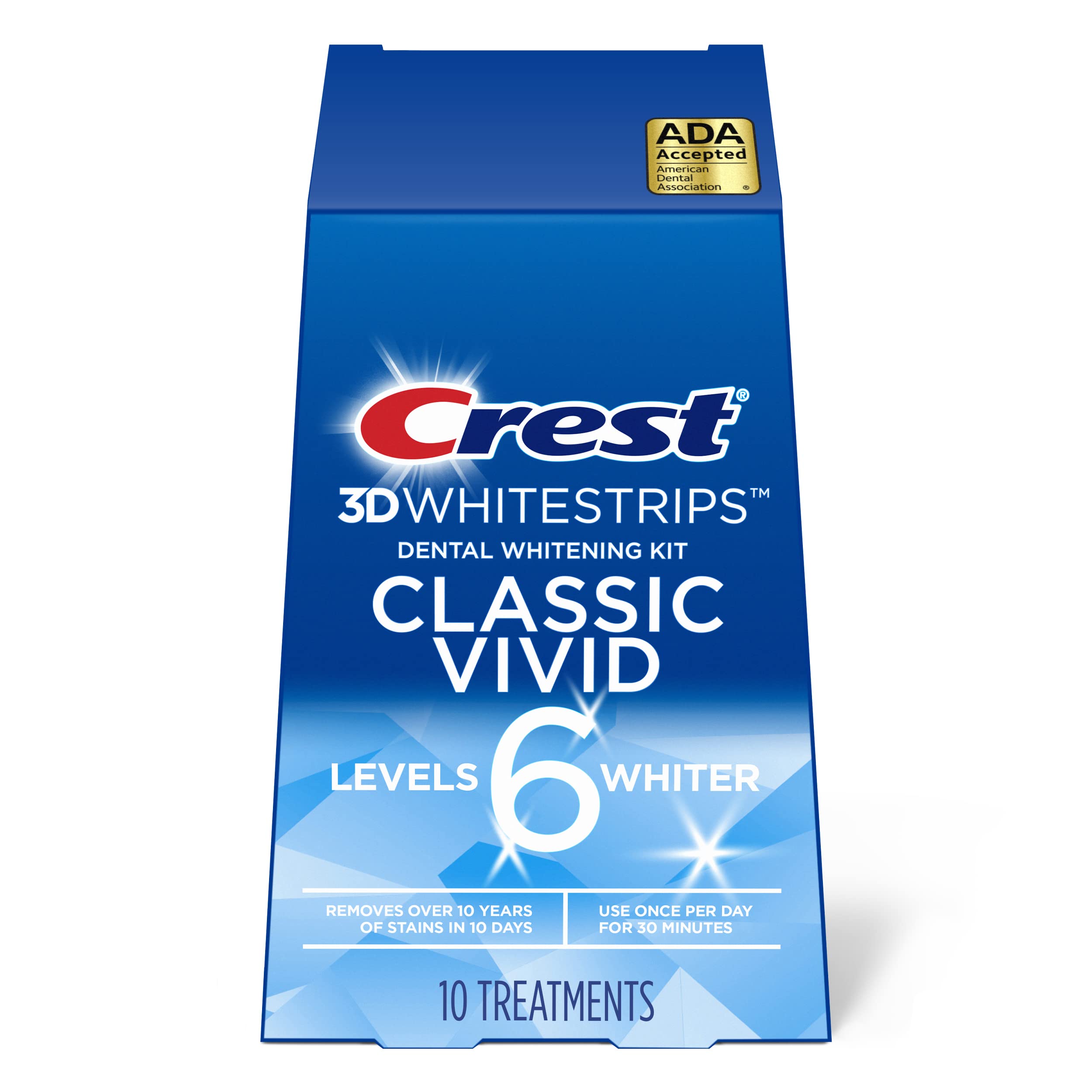 Benzi pentru albire 3D Whitesptrips Vivid, 35 g, Crest