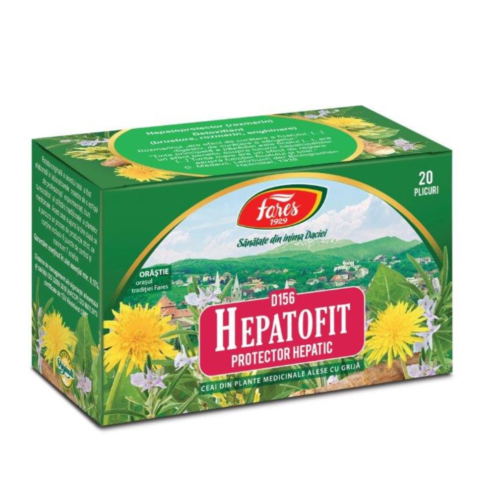 Ceai Hepatofit, 20 plicuri, Fares