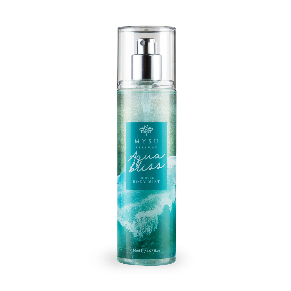 Spray de corp Shimmer, Aqua Bliss, 150 ml, Mysu Perfume