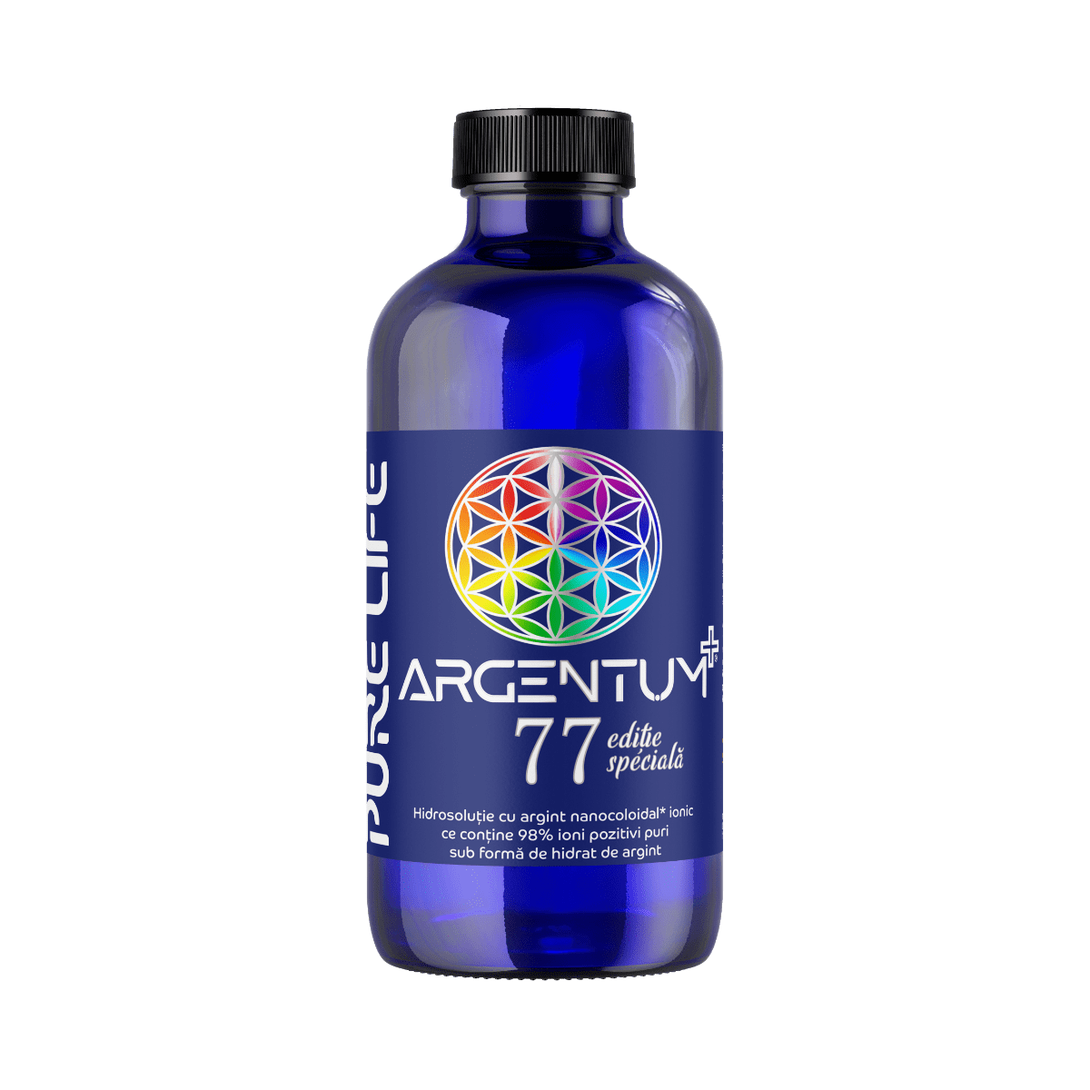 Argint nanocoloidal Argentum+ 77 Editie Speciala, 240 ml, Pure Life