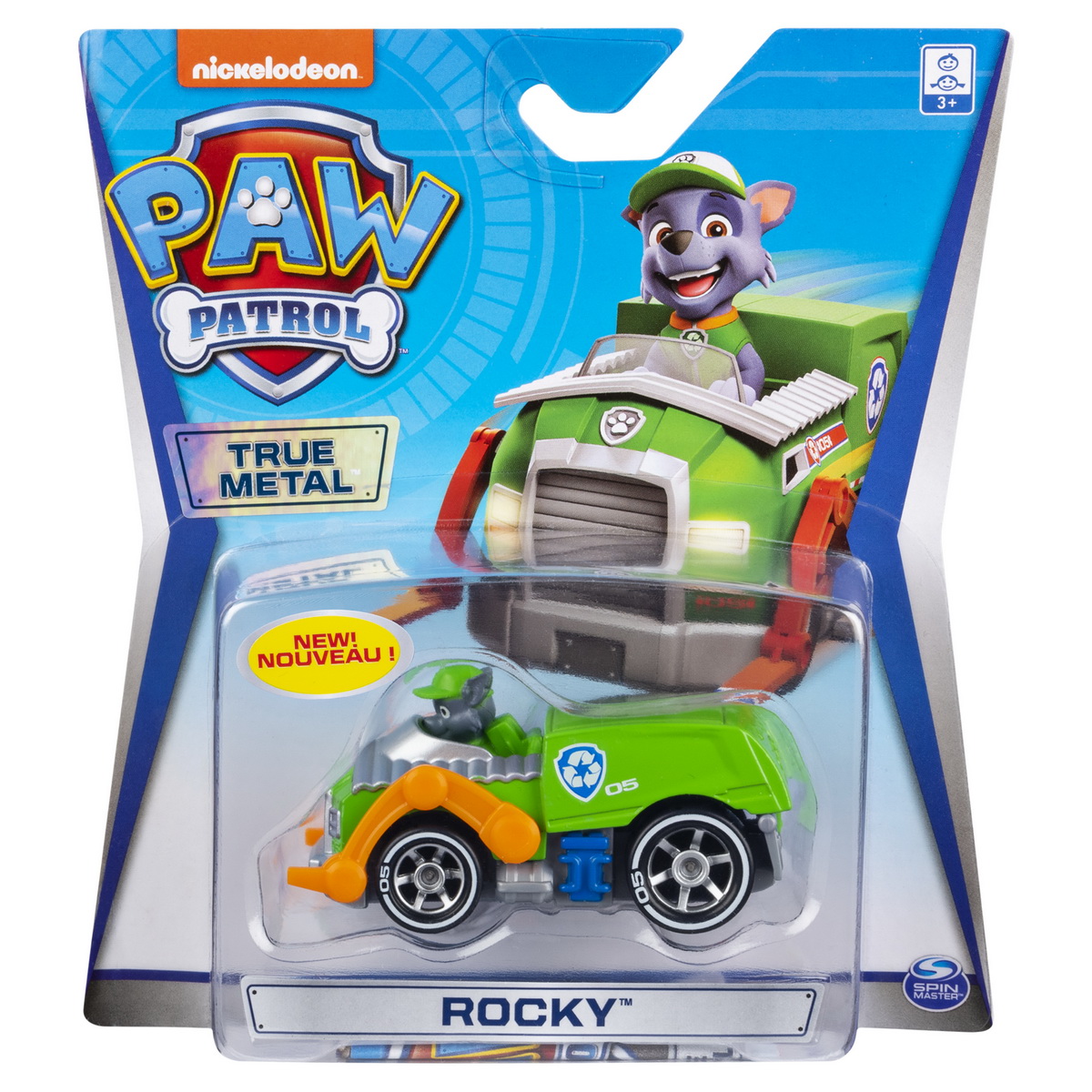 Patrula Catelusilor macheta metalica Rocky cu masina de curatenie, 20127213, Nickelodeon