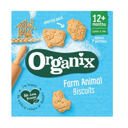 Biscuiti Bio sub forma de animale de la ferma, +12 luni, 100 g