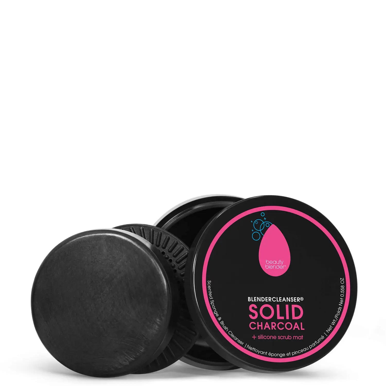 Sapun solid pentru curatare ustensile machiaj Blendercleanser Charcoal, 28 g, Beauty Blender