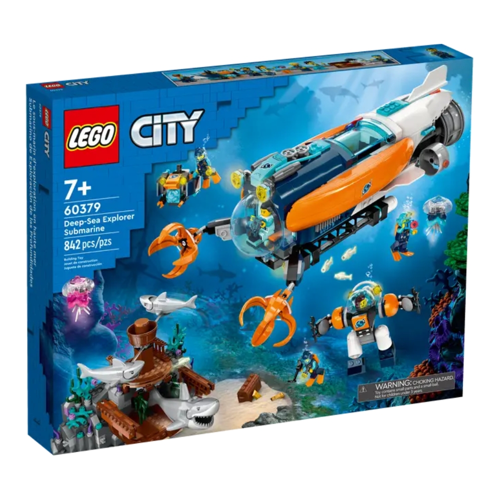 Submarin de explorare la mare adancime Lego City, +7 ani, 60379, Lego