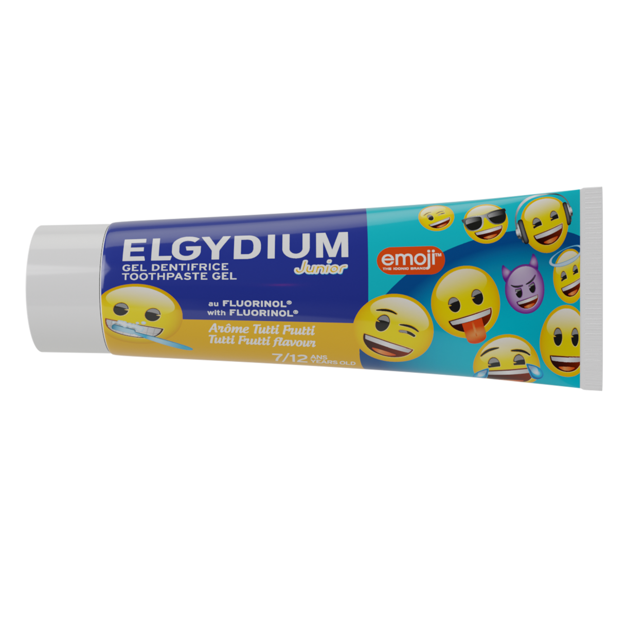 Pasta de dinti pentru copii Emoji, 7-12 ani, 50 ml, Tutti Frutti, Elgydium