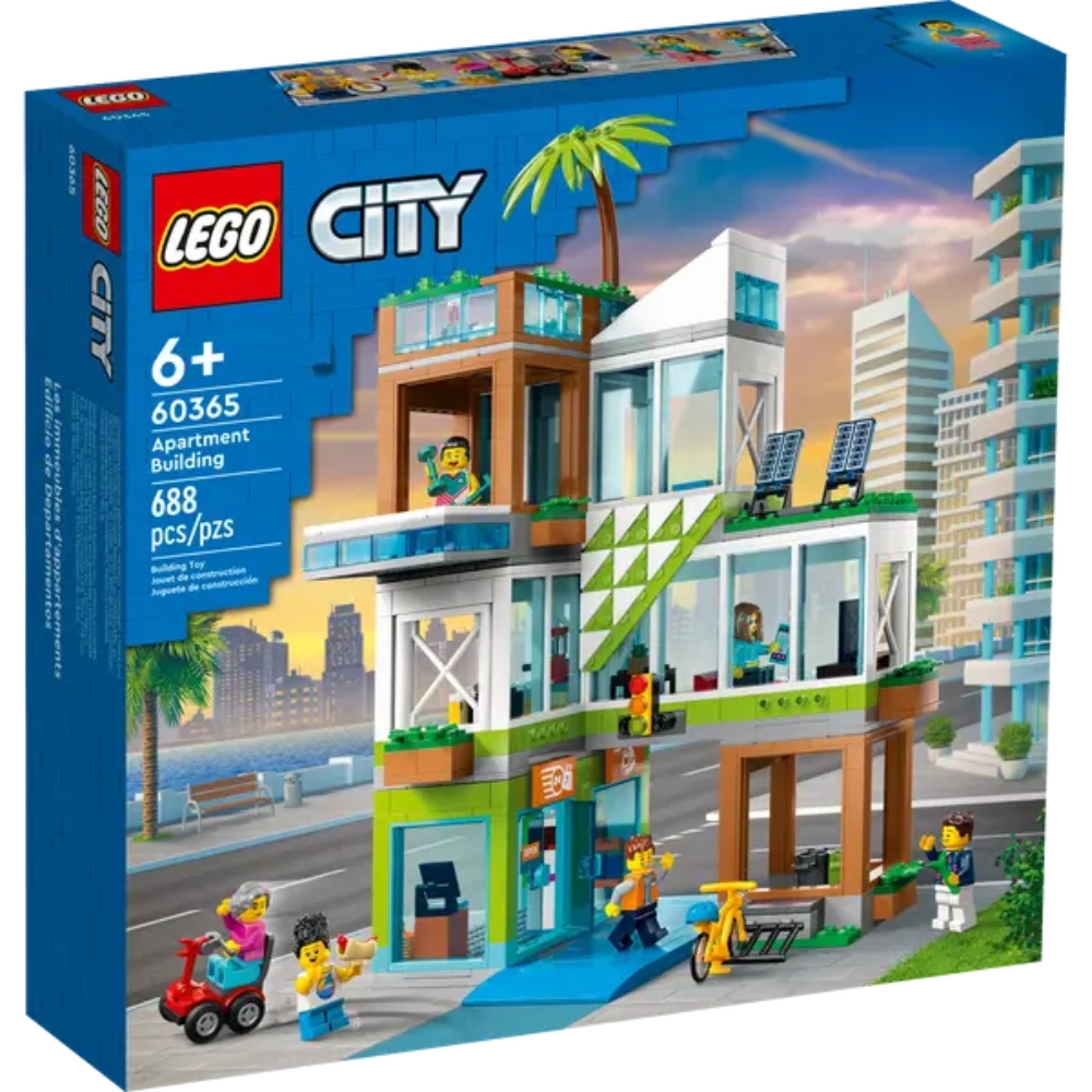 Bloc de apartamente Lego City, +6 ani, 60365, Lego