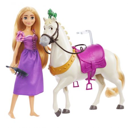 Set papusa Rapunzel si calul Maximus