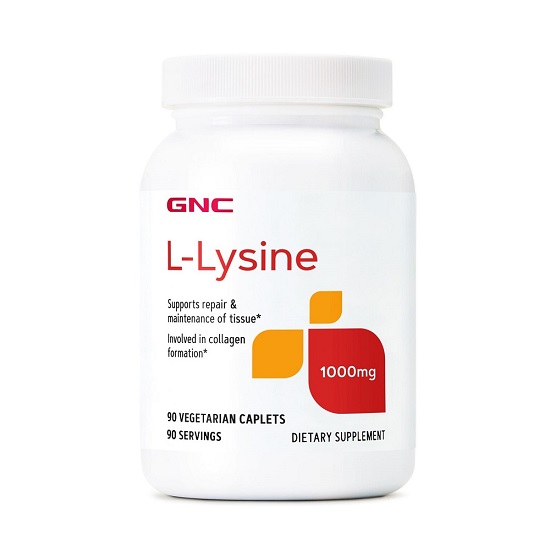 L-Lysine, 1000 mg, 90 tablete, GNC