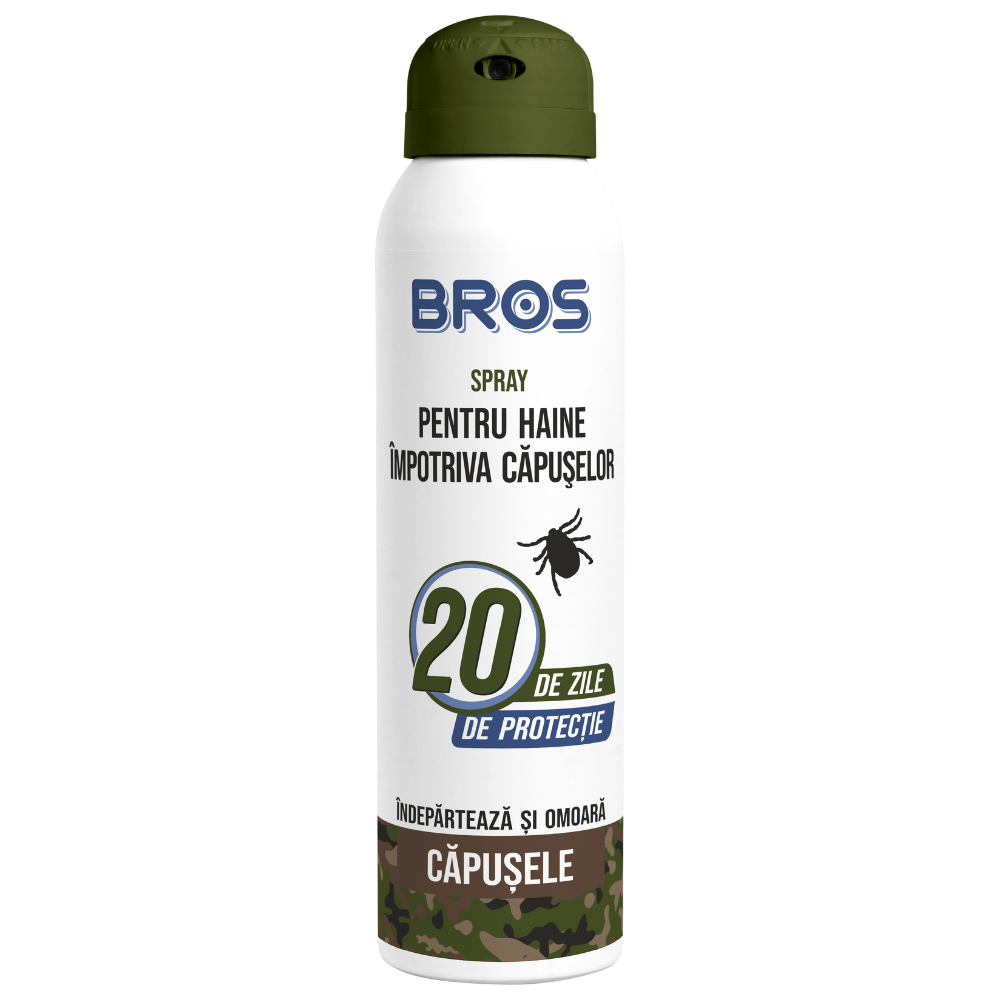 Spray pentru haine impotriva capuselor, 90 ml, Bros