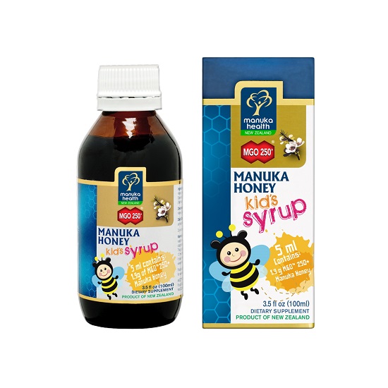 Sirop pentru copii cu miere de Manuka MGO 250+, 100 ml, Apiland