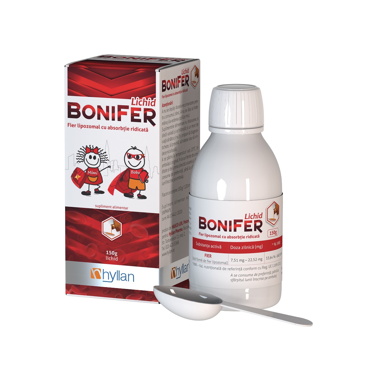 Sirop BoniFer, 150 ml, Hylan