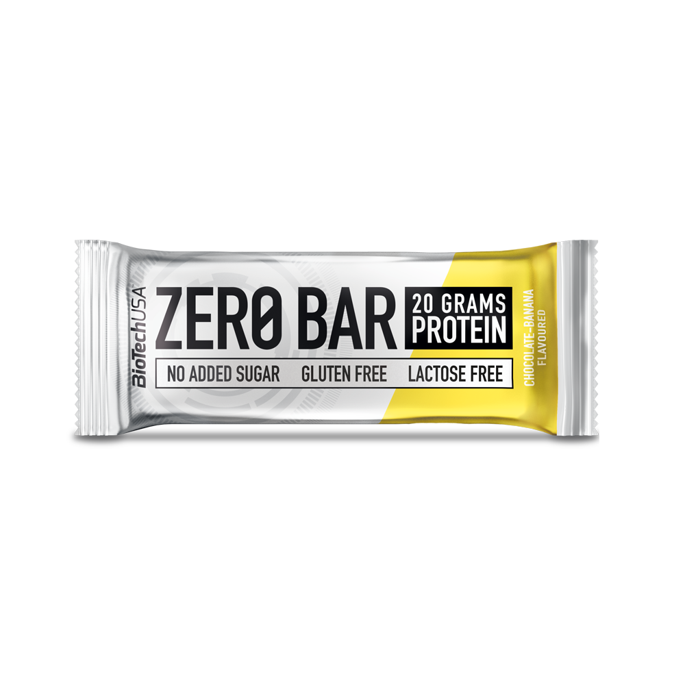 Baton proteic Zero Bar, Ciocolata si Banana, 50 g, BioTechUSA