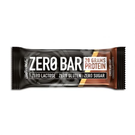 Baton proteic Zero Bar Biscuiti cu bucati de ciocolata