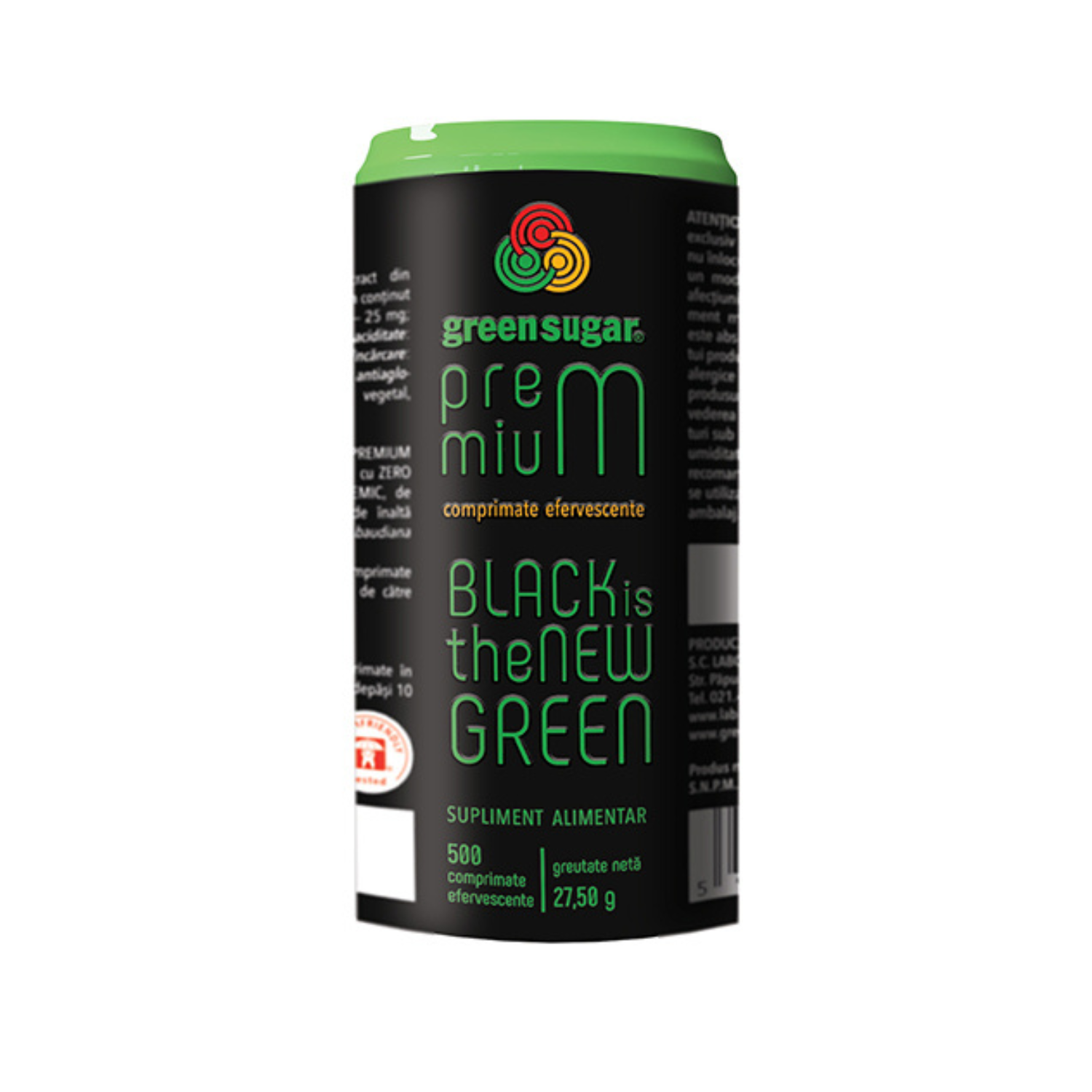 Green Sugar Premium Comprimate, 500 de comprimate, Laboratoarele Remedia