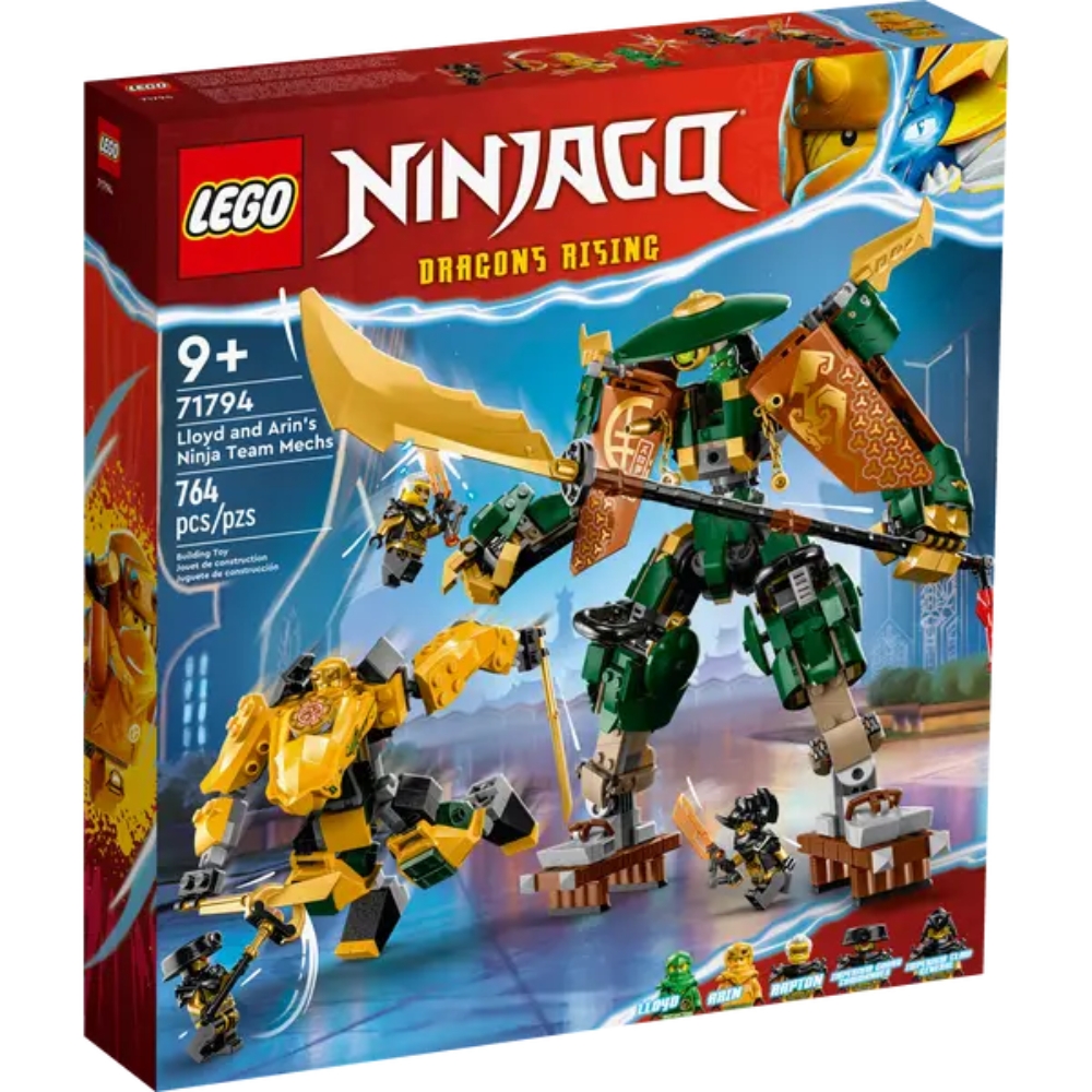 Robotii din echipa ninja a lui Lloyd si Arin Lego Ninjago, +9 ani, 71794, Lego