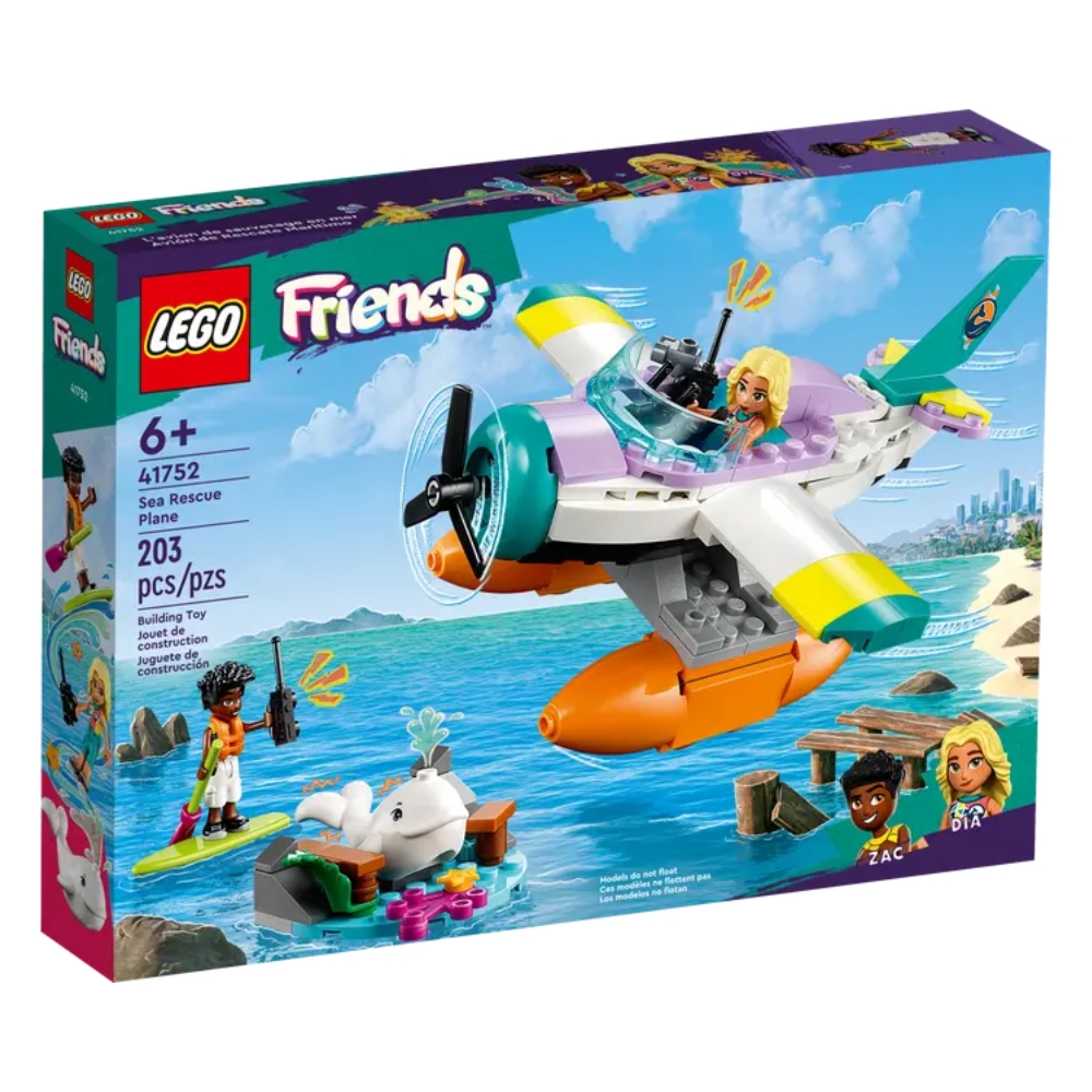 Avion de salvare pe mare Lego Friends, +6 ani, 41752, Lego Friends