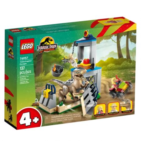 Evadarea unui Velociraptor Lego Jurassic World 76957 Lego