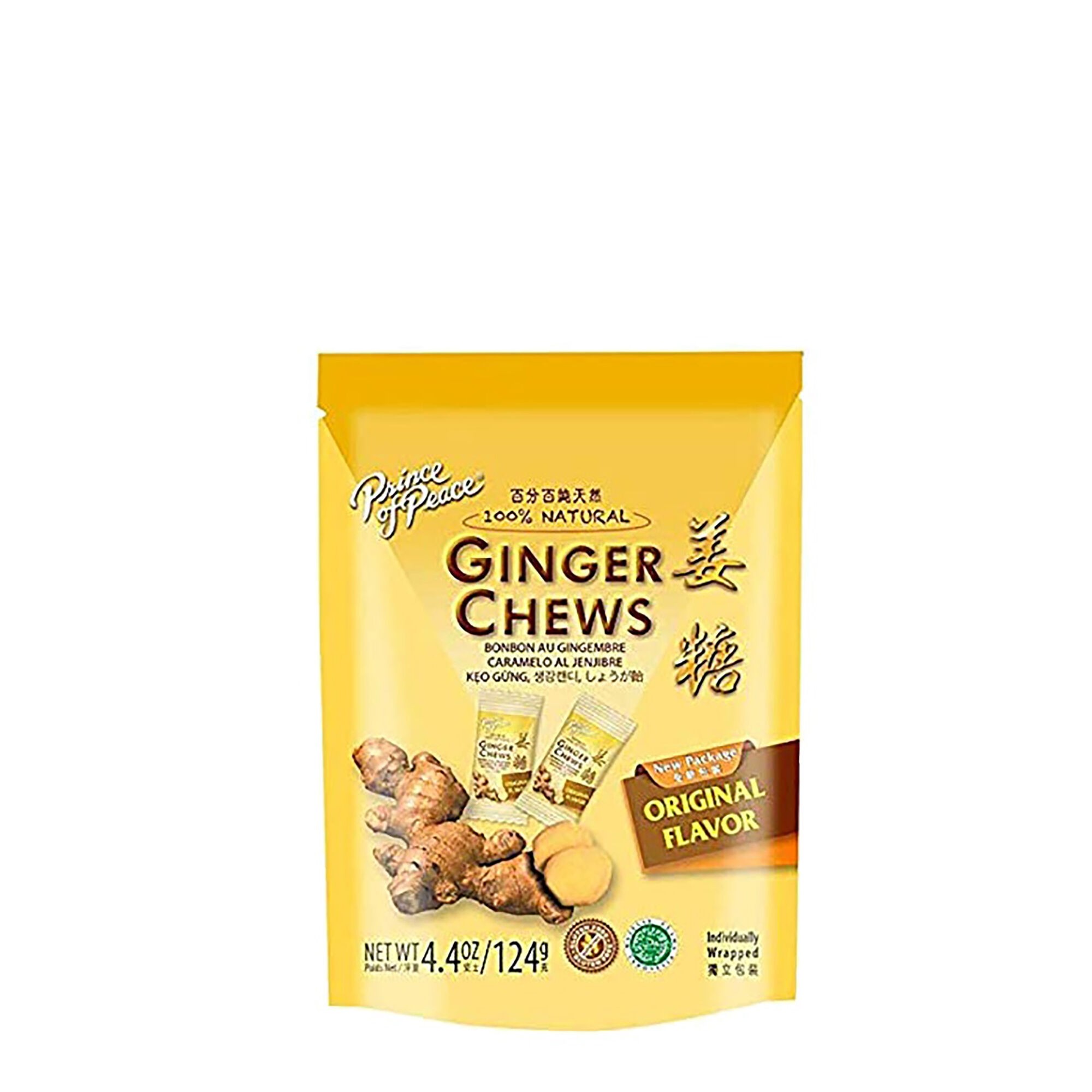 Caramele cu ghimbir Prince of Peace Ginger Chews, 28 caramele, GNC