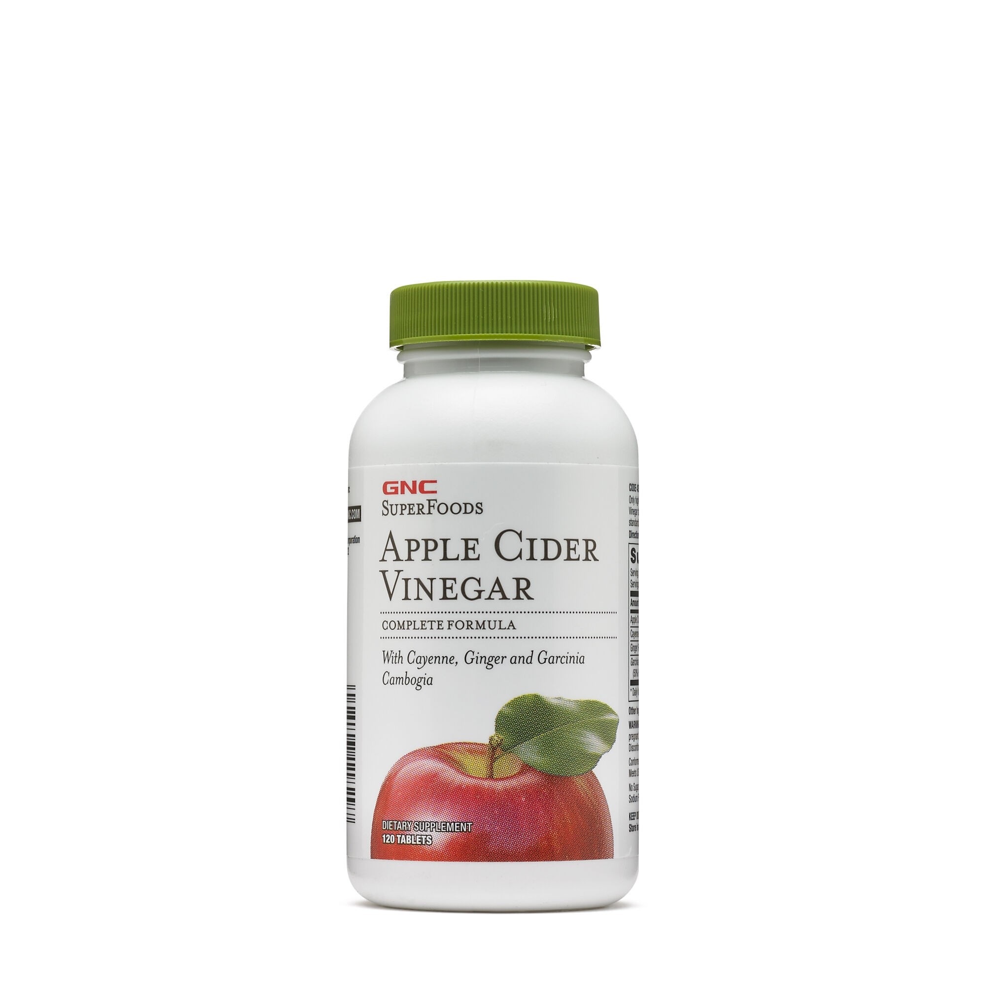 Otet din cidru de mere SuperFoods Apple Cider Vinegar, 120 tablete, GNC
