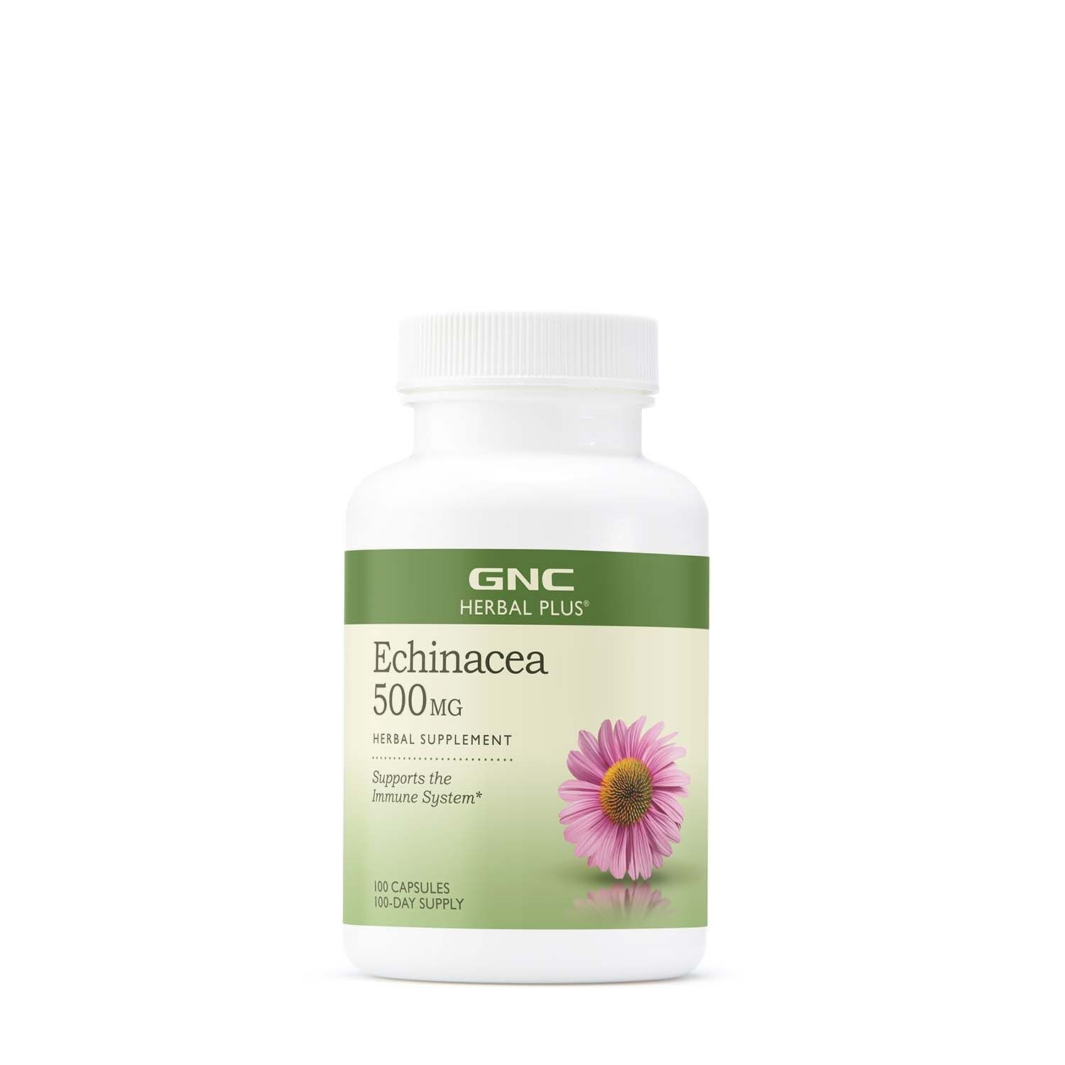 Extract de Echinacea Herbal Plus, 500 mg, 100 capsule, GNC