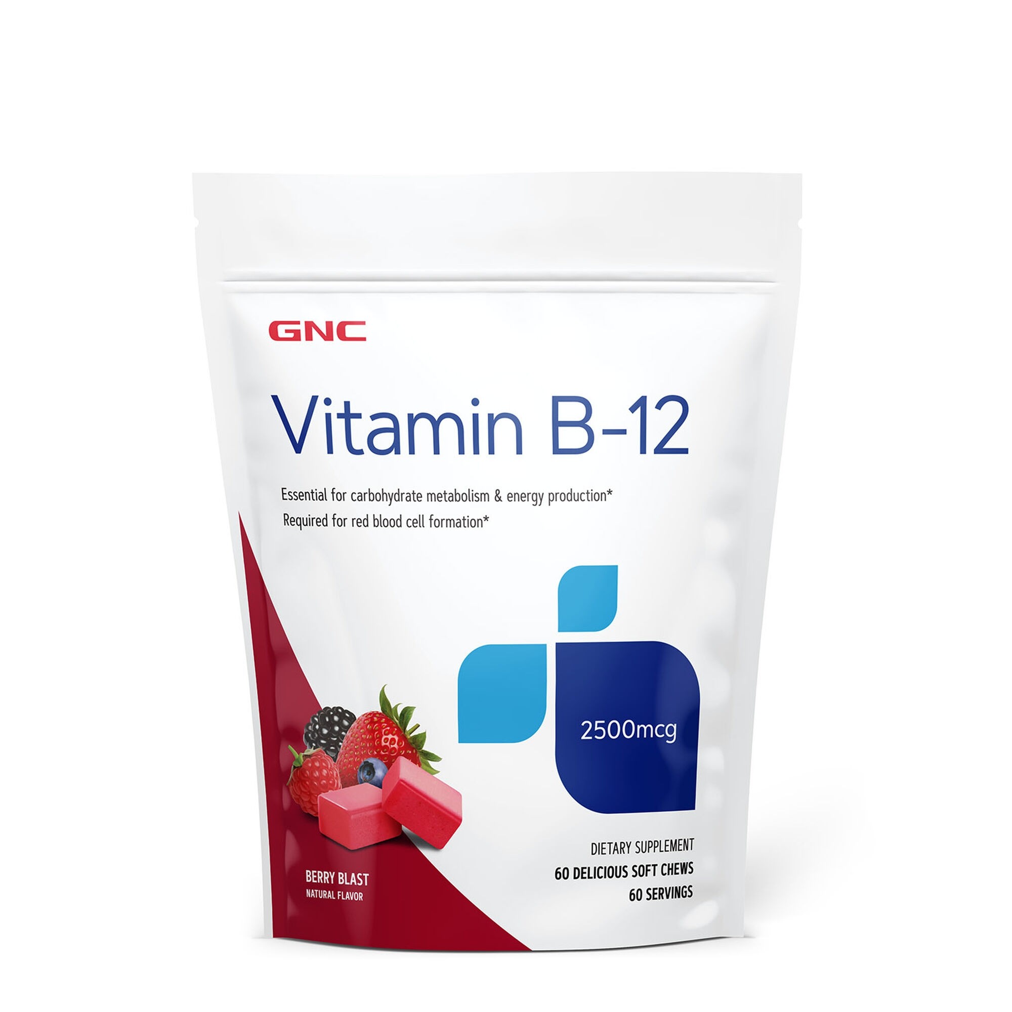 Vitamina B-12 2500 mcg, 60 caramele, GNC