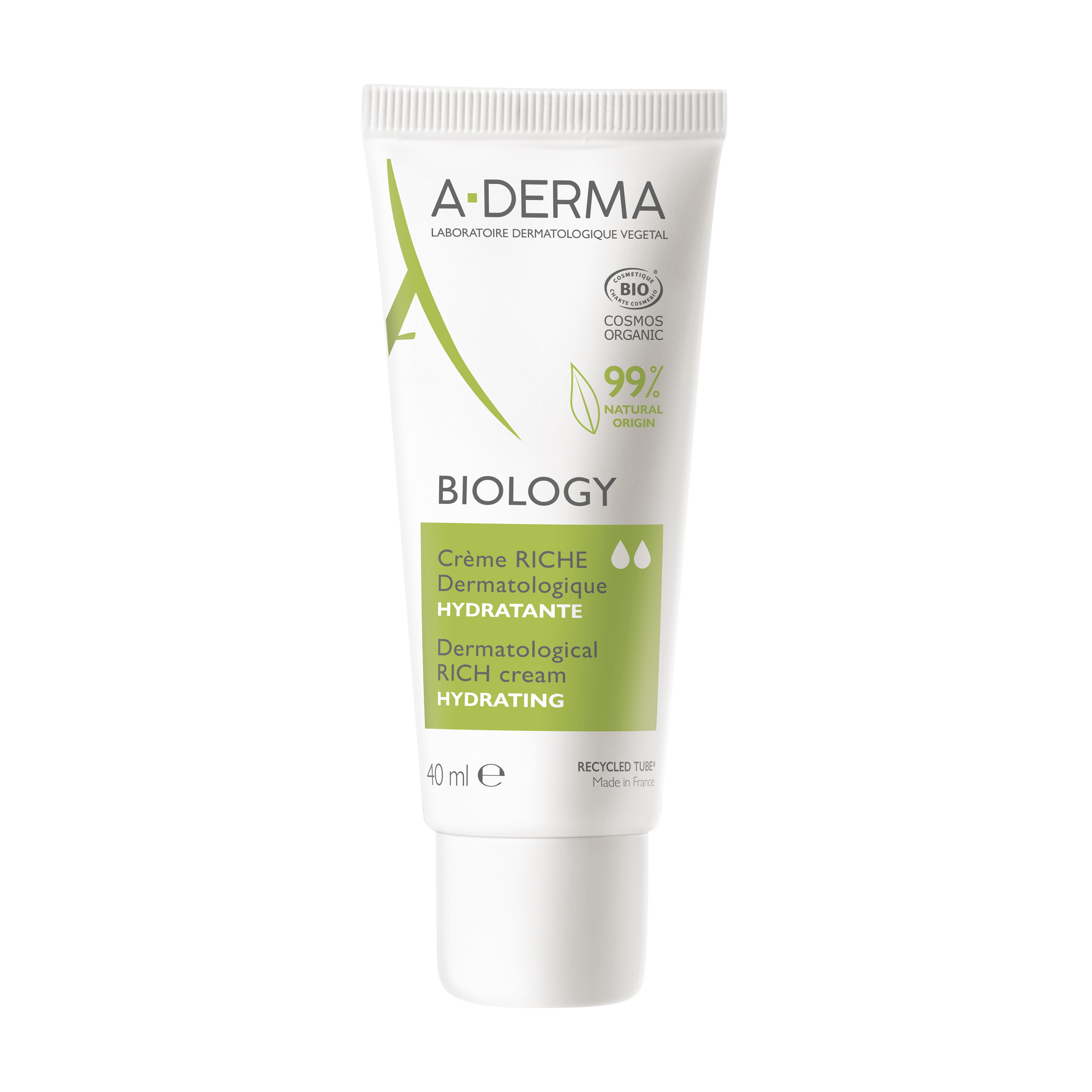 Crema Bio hidratanta pentru piele uscata Riche Biology, 40 ml, A - Derma