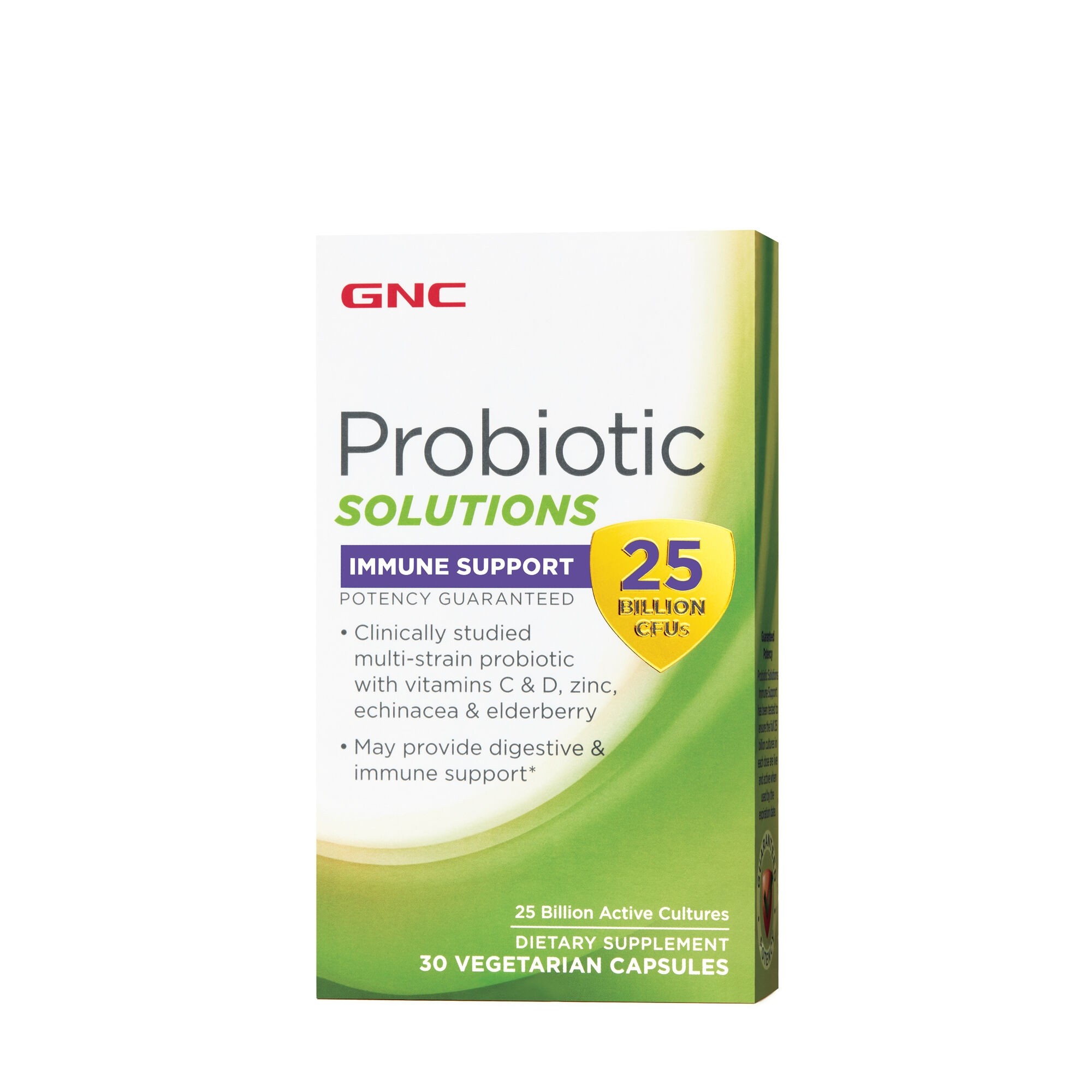 Suport pentru imunitate 25 miliarde culturi vii Probiotic Solutions, 30 capsule, GNC