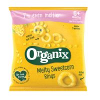 Snack Bio cu porumb dulce in forma de inel, +6 luni, 20 g, Organix