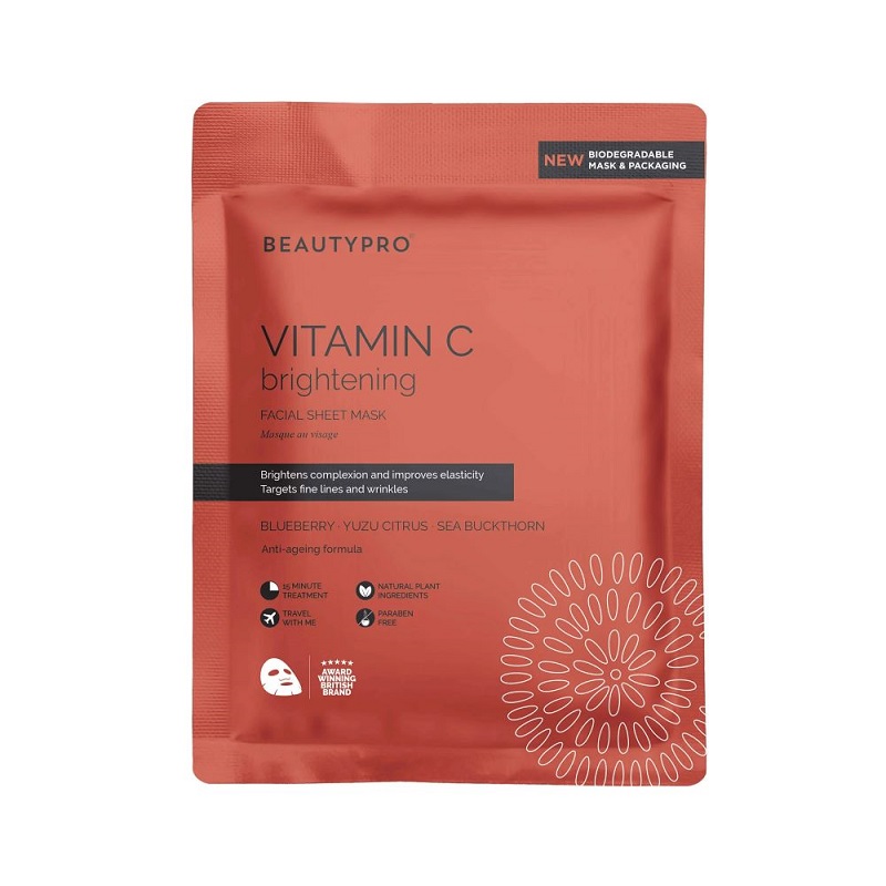 Masca Vitamin C Brightening, 23 ml, BeautyPro