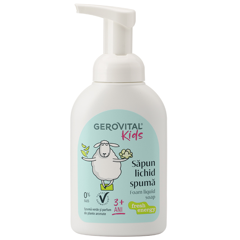 Sapun lichid spuma Gerovital Kids, Fresh Energy, 300 ml, Gerovital