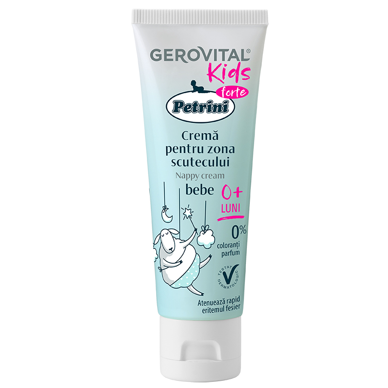Petrini Forte crema pentru zona scutecului Gerovital Kids, 50 ml, Gerovital