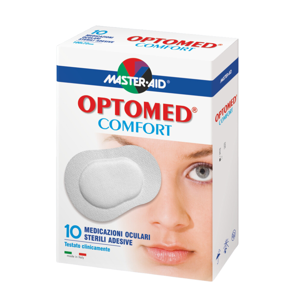Pansament ocular steril Optomed Comfort, 100 x 72 mm, 10 buc, Master Aid