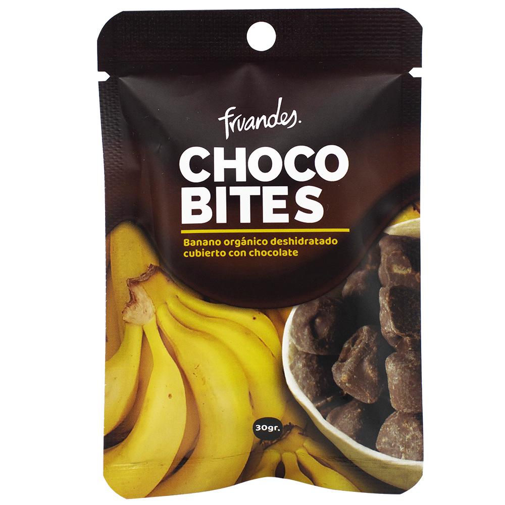 Banana deshidratata invelita in ciocolata Bio, 30 g, Fruandes