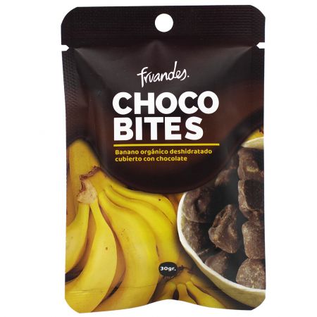 Banana deshidratata invelita in ciocolata Bio Fruandes