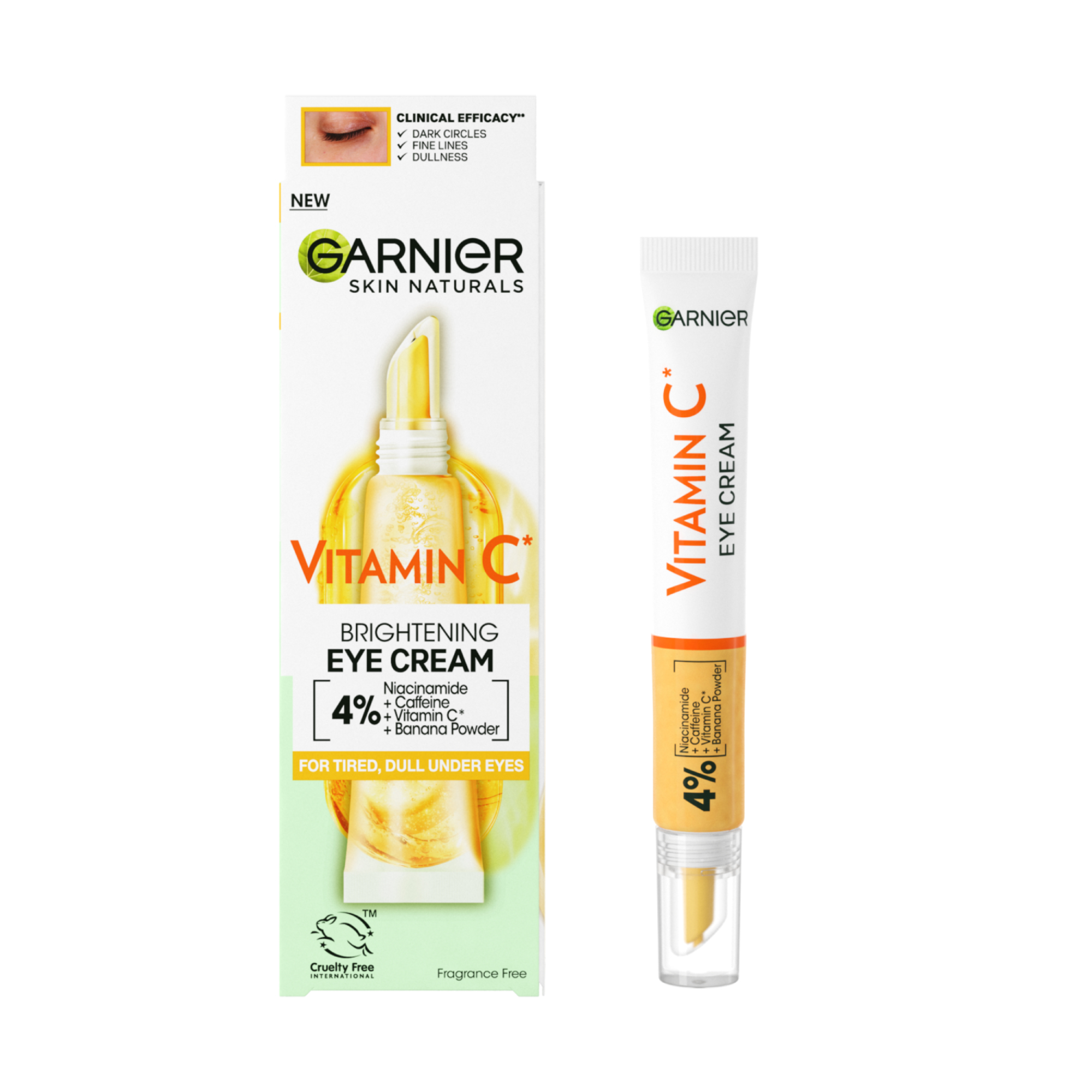Crema de ochi cu vitamina C, 15 ml, Garnier