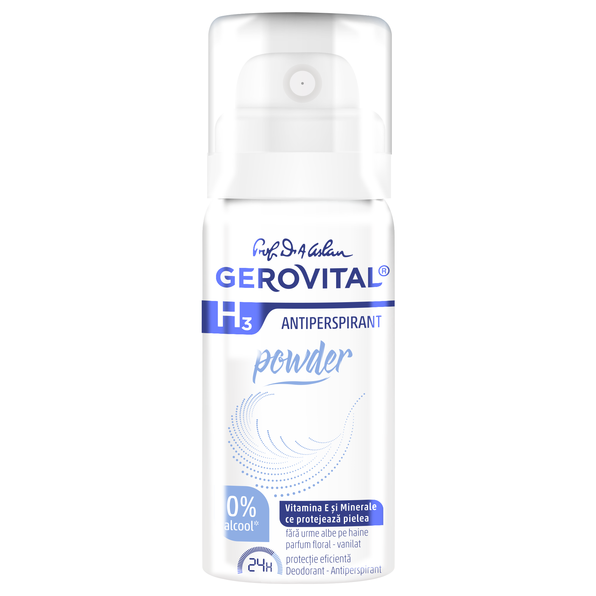 Deodorant spray Gerovital H3 Antiperspirant, Powder, 40 ml, Gerovital