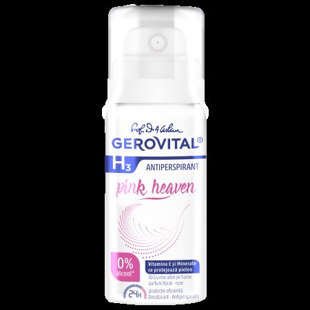 Deodorant spray Gerovital H3 Antiperspirant, Pink Heaven