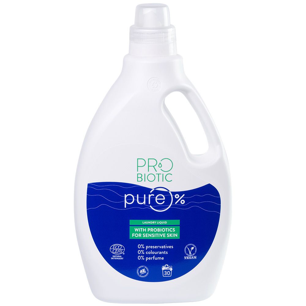 Detergent cu probiotice pentru rufe, 30 spalari, 1500 ml, ProBiotic Pure