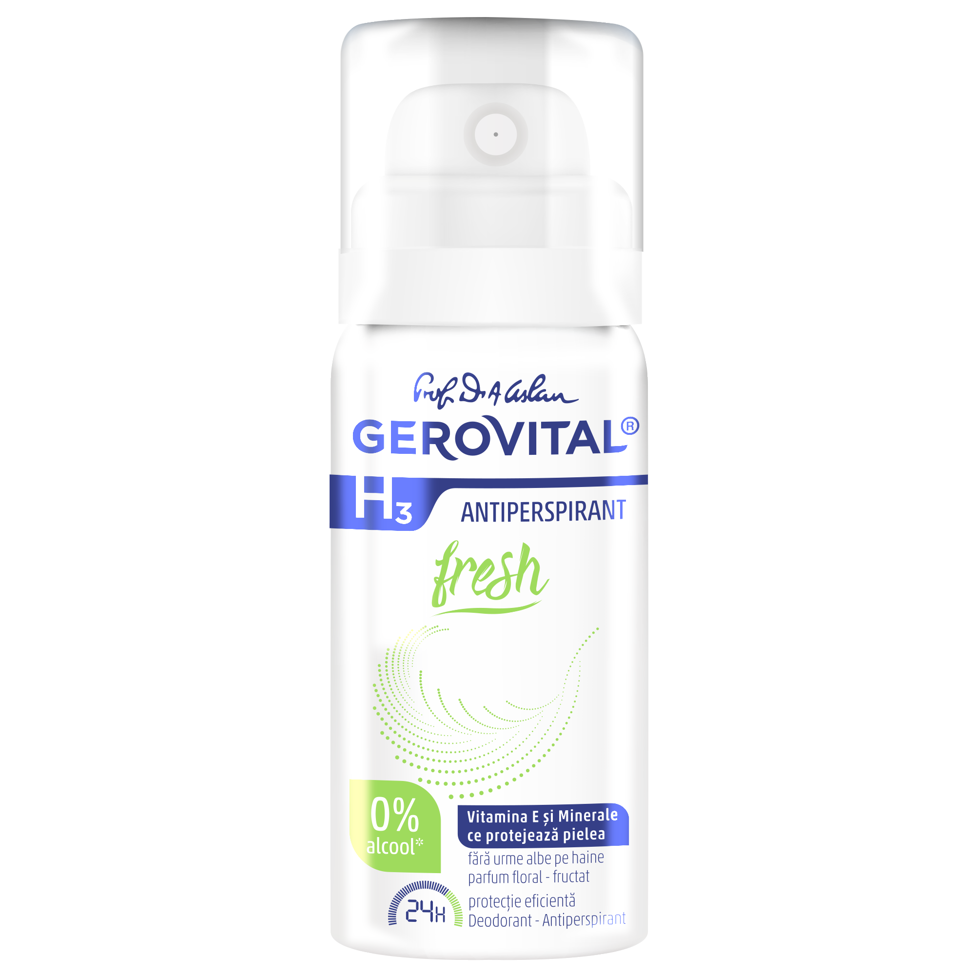 Deodorant spray Gerovital H3 Antiperspirant, Fresh, 40 ml, Gerovital