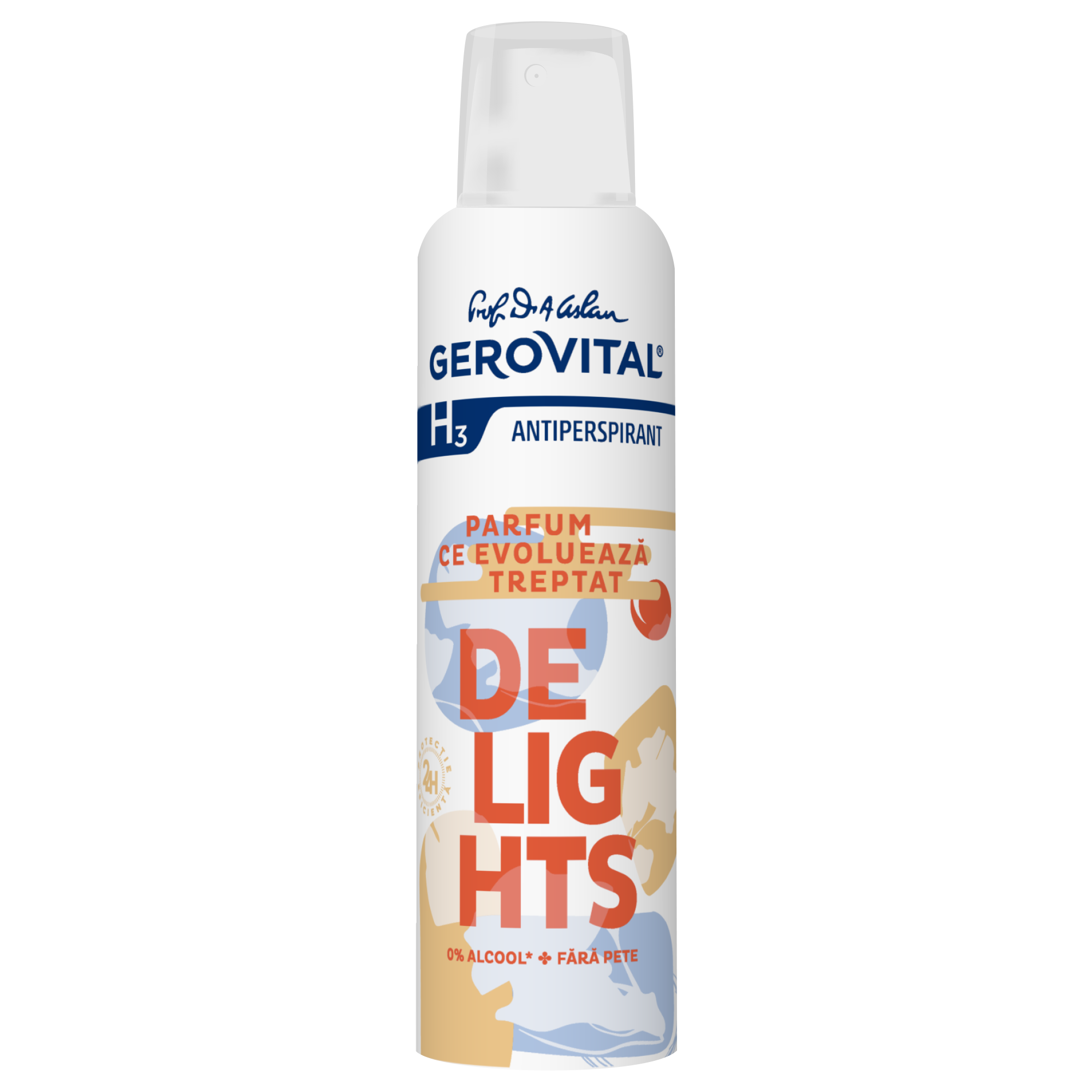 Deodorant spray Gerovital H3 Antiperspirant, Delight, 150 ml, Gerovital
