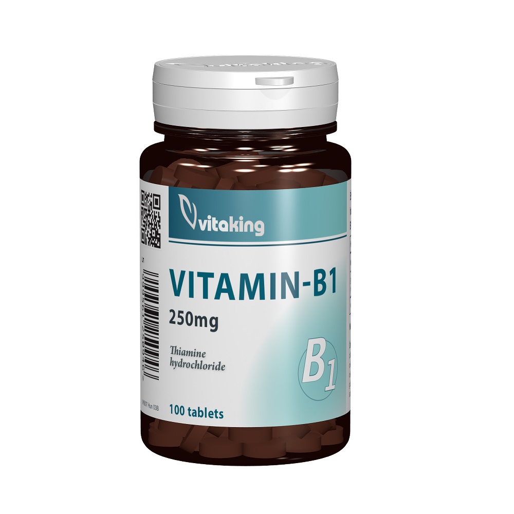 Vitamina B1, 250 mg, 100 tablete, Vitaking