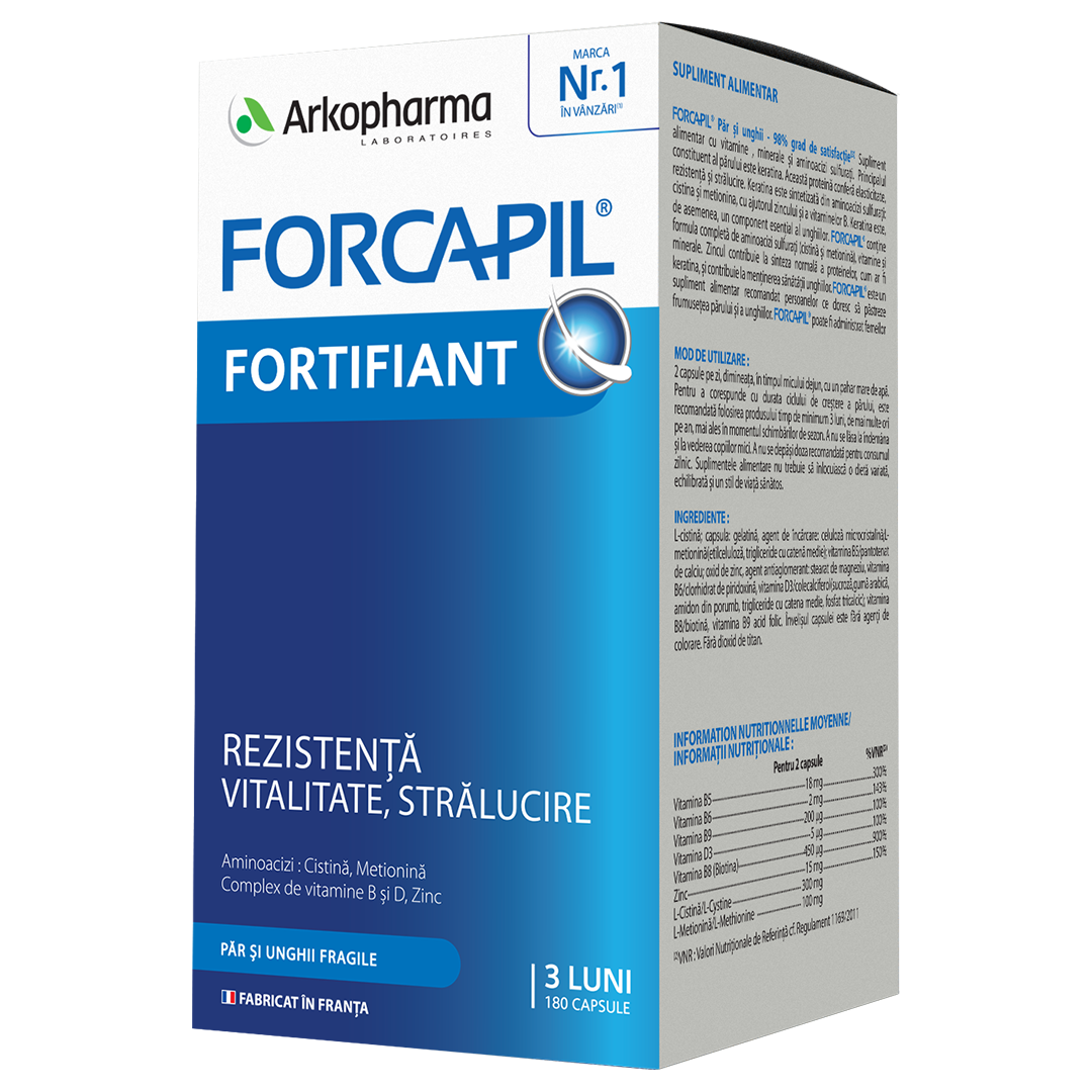 Forcapil Fortifiant, 180 capsule, Arkopharma