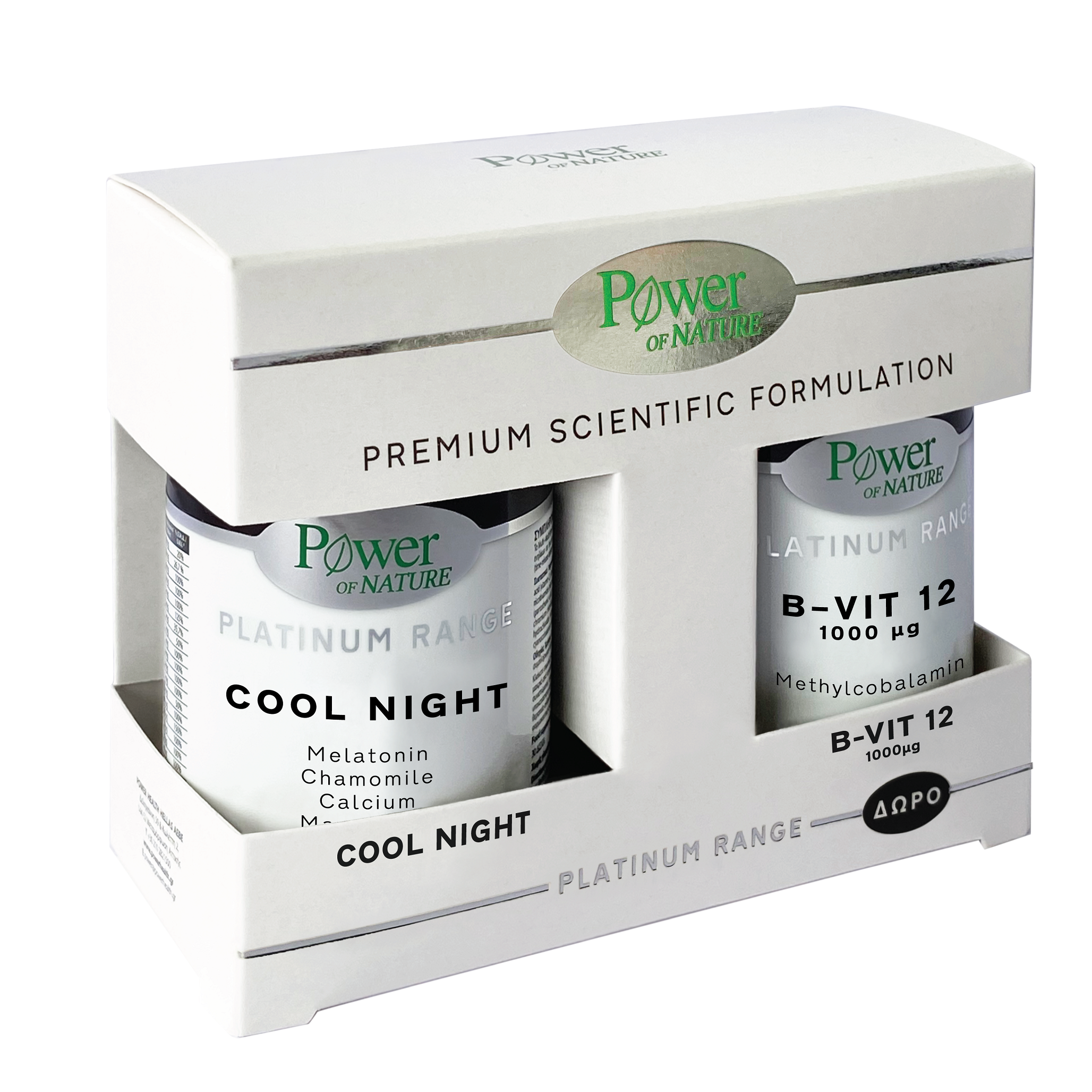 Pachet Cool Night 30 capsule + Vitamina B12 μg 20 tablete, Power of Nature