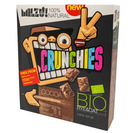 Cereale bio din secara cu cacao Crunchies