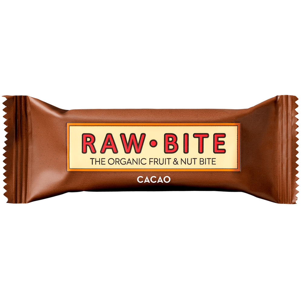 Baton bio cu cacao, 50 g, Rawbite