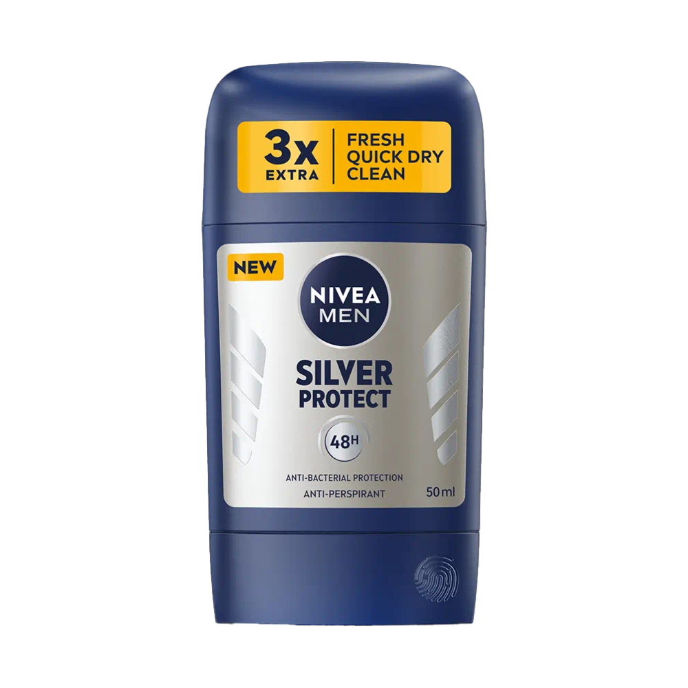 Deodorant Stick pentru barbati Silver Protect, 50 ml, Nivea Men