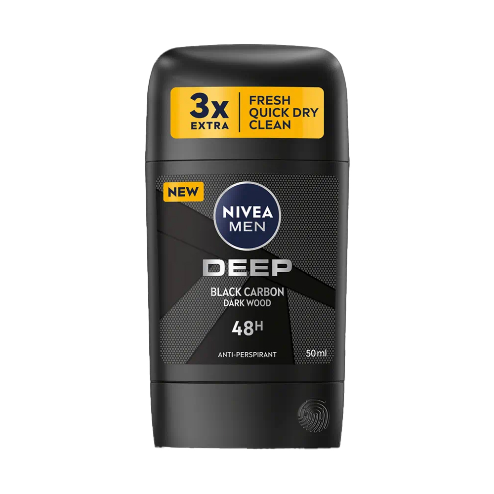 Deodorant Stick pentru barbati Deep Black, 50 ml, Nivea Men