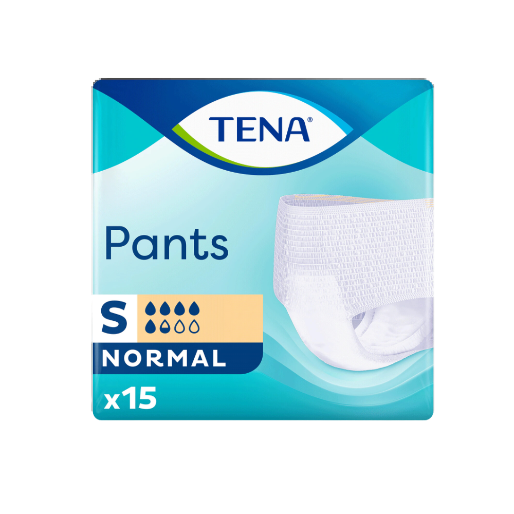 Scutece tip chilot Pants Normal, Marimea S, 15 buc, Tena